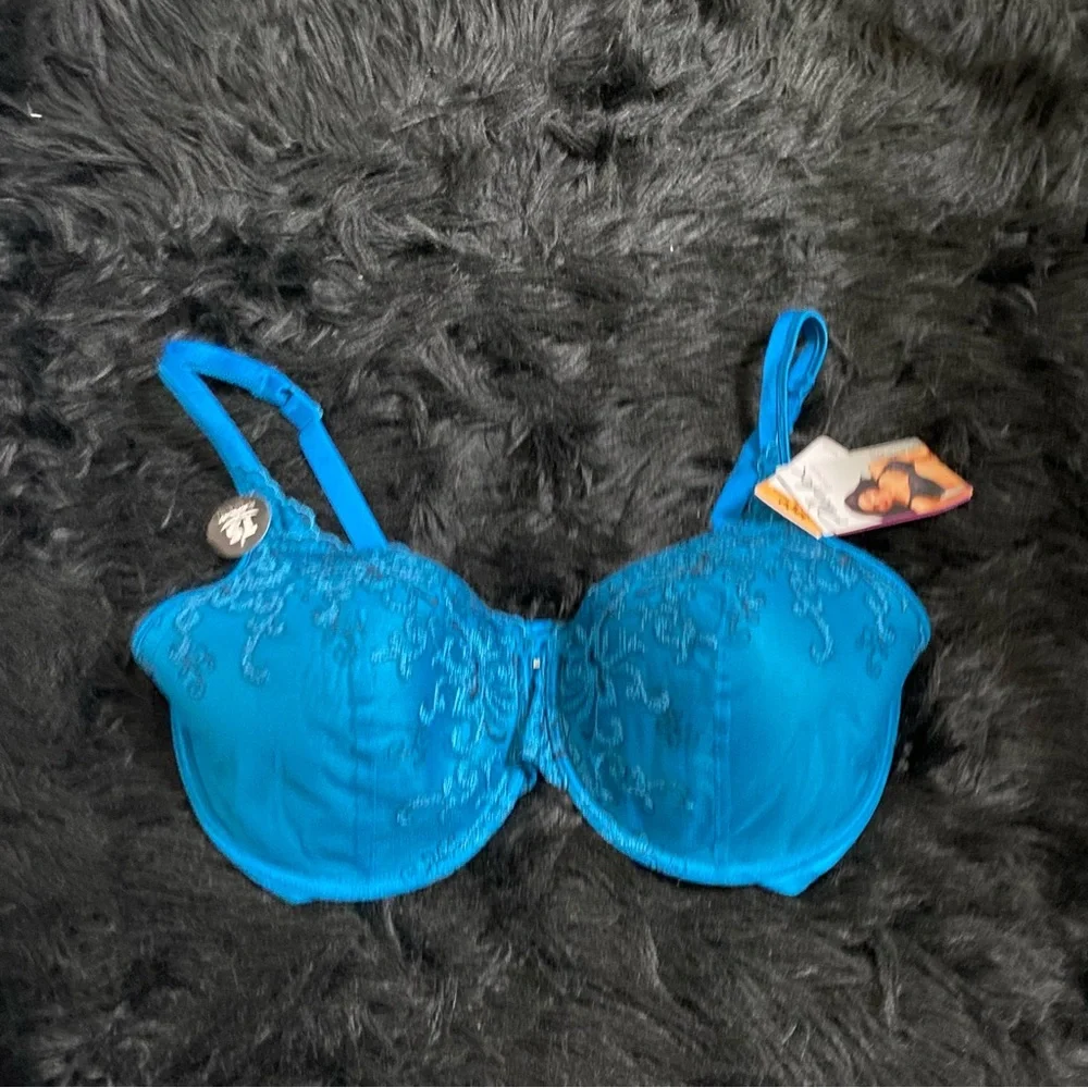 Playtex Teal Blue Lace Underwire‎ Women's Bra